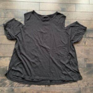 All Saints Cut Out Shoulder Tee